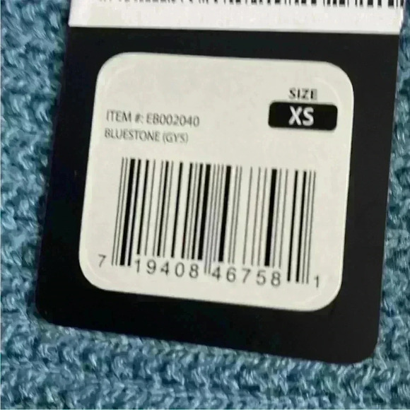 Eddie Bauer Fin Hooded Sweater in Blue Stone Size XS NWT - Picture 6 of 8